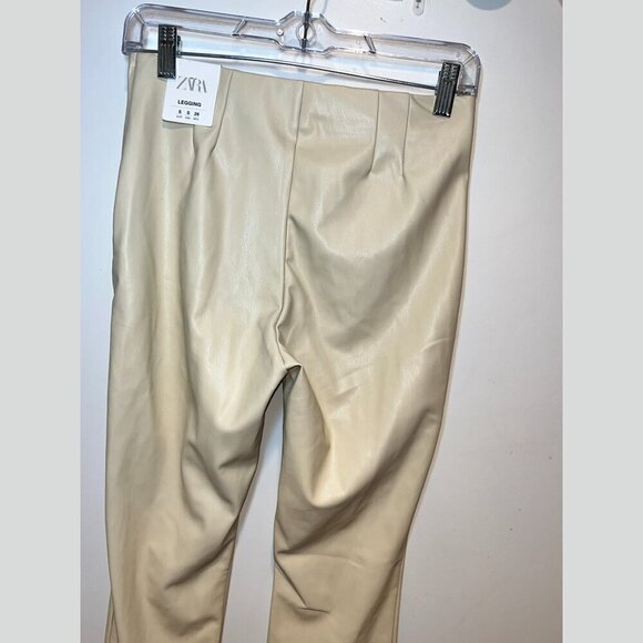 Zara Beige High-Waisted Leggings - Picture 7 of 13